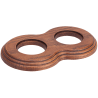 Рамка (восьмерка) Дуб коричневый для внутреннего монтажа